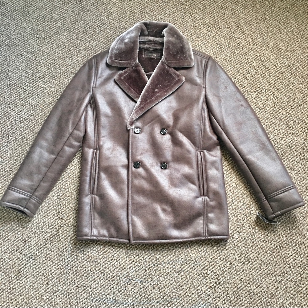 Tasso Elba Brown peacoat NWT